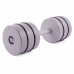 Гантель цельная PERTO Gray 17.5 кг с резинками D120 (G00414-17.5)
