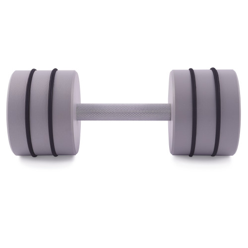 Гантель цельная PERTO Gray 17.5 кг с резинками D120 (G00414-17.5)