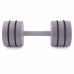 Гантель цельная PERTO Gray 17.5 кг с резинками D120 (G00414-17.5)