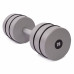 Гантель цельная PERTO Gray 20.0 кг с резинками D120 (G00414-20.0)