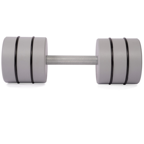 Гантель цельная PERTO Gray 20.0 кг с резинками D120 (G00414-20.0)