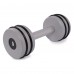Гантель цельная PERTO Gray 5.0 кг с резинками D90 (G00413-5)