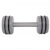 Гантель цельная PERTO Gray 5.0 кг с резинками D90 (G00413-5)