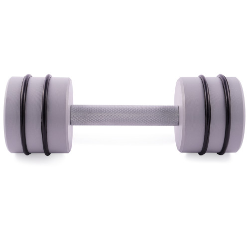 Гантель цельная PERTO Gray 7.0 кг с резинками D90 (G00413-7)