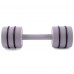 Гантель цільна PERTO Gray 8.0 кг з резинками D90 (G00413-8)