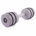 Гантель цельная PERTO Gray 9.0 кг с резинками D90 (G00413-9)