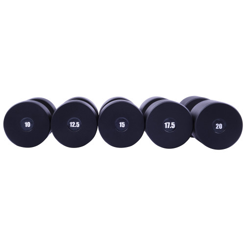 Гантельный ряд PERTO Black D120 10-20 кг (G00420)
