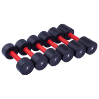 Гантельный ряд PERTO Black D90 5-10 кг Гантельный ряд PERTO Black D90 5-10 кг