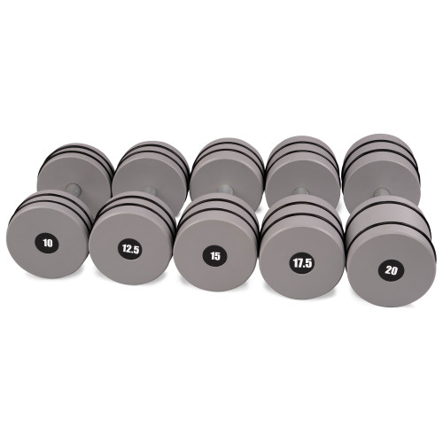 Гантельный ряд PERTO Gray D120 10-20 кг (G00418)