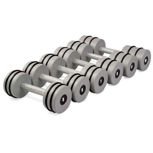 Гантельний ряд PERTO Gray D90 5-10 кг (G00417)