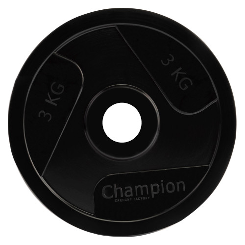 Диск для гантелі обгумований Champion 3.0 кг (00422-3)