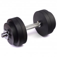 Гантель набірна PERTO Black 17.5 кг