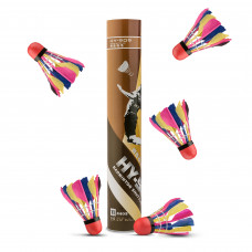 Набор цветных перьевых воланов Haotian 909 11 шт. Набор цветных перьевых воланов Haotian 909 11 шт.