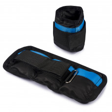 Утяжелители для рук и ног черно-синие 2 шт по 0.25 кг