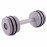 Гантель цельная PERTO Gray 6.0 кг с резинками D90
