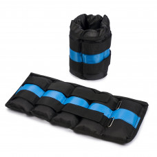 Утяжелители черно-синие 2 шт по 2.5 кг с со сменным весом 