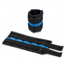 Утяжелители черно-синие наборные 2 шт по 2.0 кг