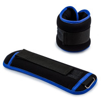 Утяжелители Champion для рук и ног 2 шт по 0.5 кг черно-синие эластичные (хлопок) Утяжелители Champion для рук и ног 2 шт по 0.5 кг черно-синие эластичные (хлопок)