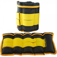 Утяжелители Champion Желто-Черный 2 шт по 2.5 кг со сменным весом Утяжелители Champion Желто-Черный 2 шт по 2.5 кг со сменным весом