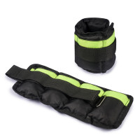 Обважнювачі для рук та ніг чорно-салатові 2 шт по 0.75 кг Обважнювачі для рук та ніг чорно-салатові 2 шт по 0.75 кг