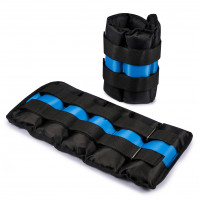 Обважнювачі для рук та ніг чорно-сині 2 шт по 2.5 кг Обважнювачі для рук та ніг чорно-сині 2 шт по 2.5 кг