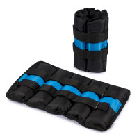 Утяжелители для рук и ног черно-синие 2 шт по 3.0 кг