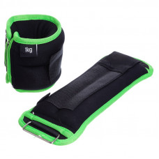 Обважнювачі-манжети для рук і ніг 2 шт по 1.0 кг Чорно-Салатовий Обважнювачі-манжети для рук і ніг 2 шт по 1.0 кг Чорно-Салатовий
