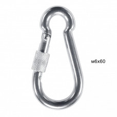 Карабин с замком GF Champion MT00350 М6х60 (5 шт)