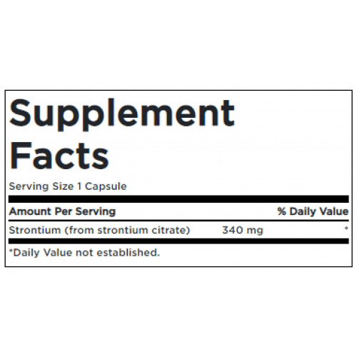 Stronium Citrate 340mg - 60caps (100-45-2003881-20)